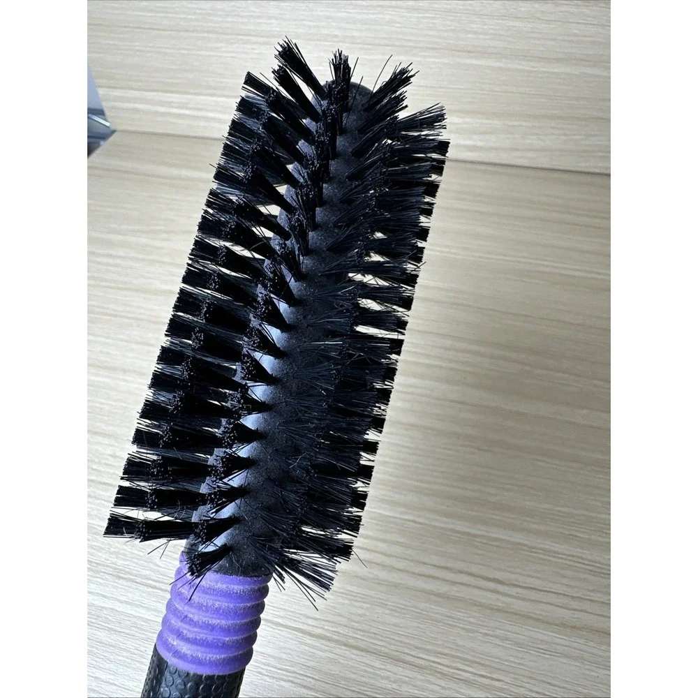 Vintage Breck Round Hair Brush Black Purple 90s